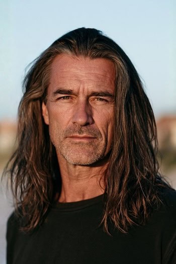 Center-Parted Long Hair Haircut