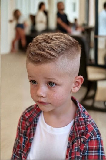 Piecey Top with Skin Fade Haircut