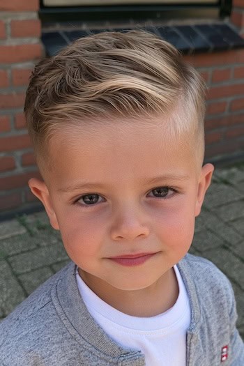 Side Part with Short Back and Sides Haircut