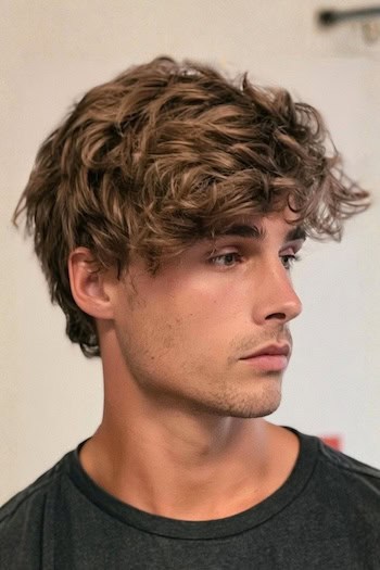 Feathered Shaggy Waves Hairstyle