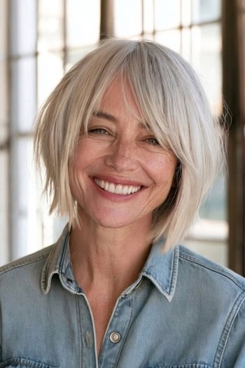 Razor-Cut Bob Hairstyle