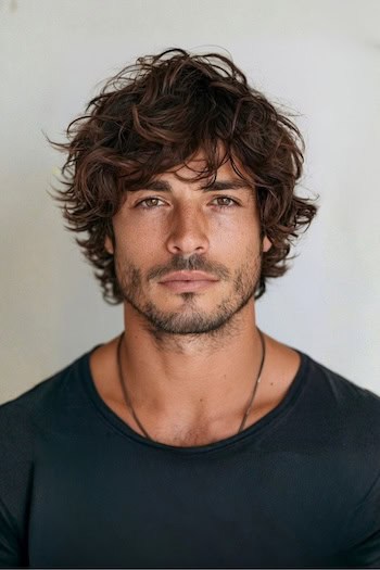 Shaggy Waves with Bangs Hairstyle