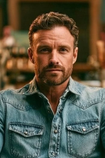 Textured Wavy Crop with Beard Hairstyle