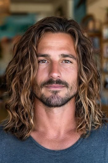 Shoulder-Length Waves Hairstyle