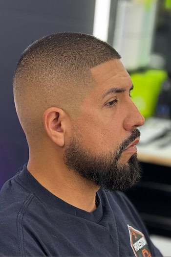 Buzz Cut with High Fade Haircut
