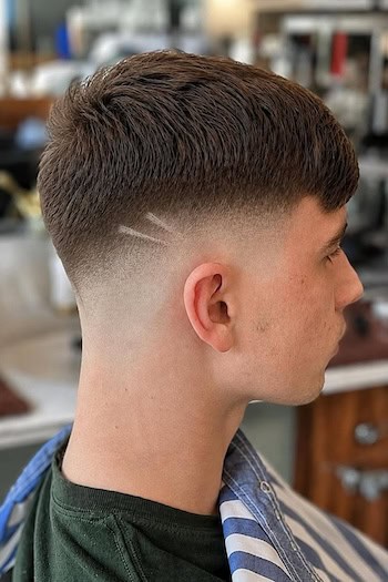 Straight Smooth Skin Fade Haircut