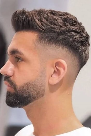 Quiff with Skin Fade Haircut