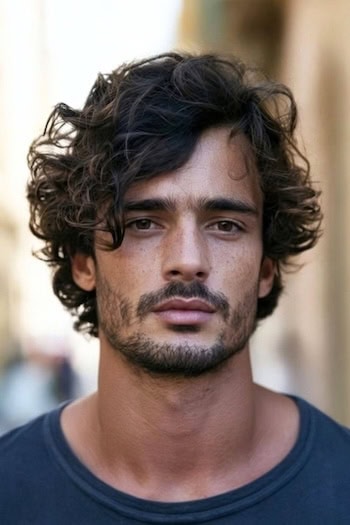 Tousled Side-Swept Waves Hairstyle