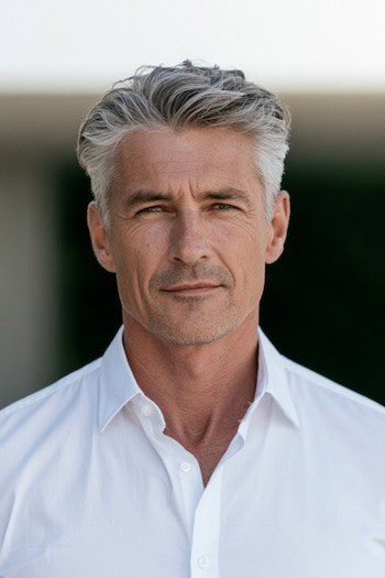 Voluminous Crop with Short Sides Hairstyle