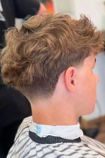 Wavy Taper Fade Haircut