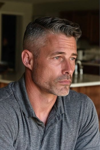 Side-Swept Fade Haircut