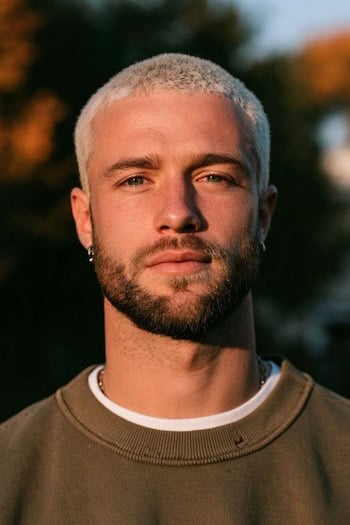 Two-Tone Buzz Cut with Beard Haircut