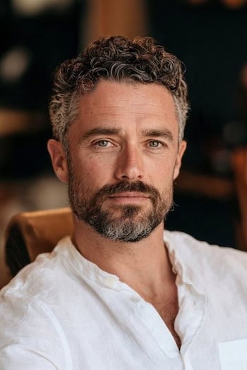 Curly Top with Tapered Sides Haircut