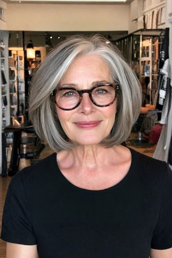 Face-Framing Voluminous Bob Hairstyle