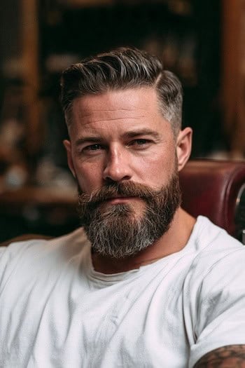 Mid-Fade Comb Over Haircut