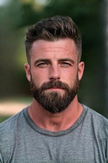 Quiff with Tapered Sides Haircut