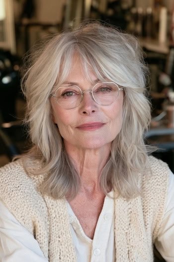 Wispy Medium-Length Shaggy Layers Hairstyle