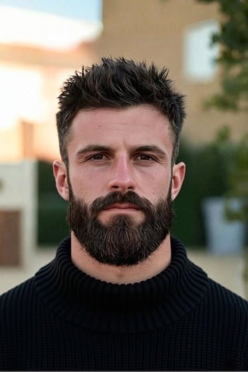 Tousled Textured Cut with Short Taper Haircut